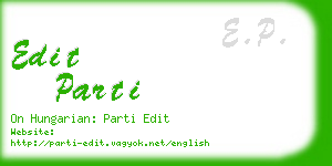 edit parti business card